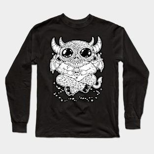 Skull Holder b/w Long Sleeve T-Shirt